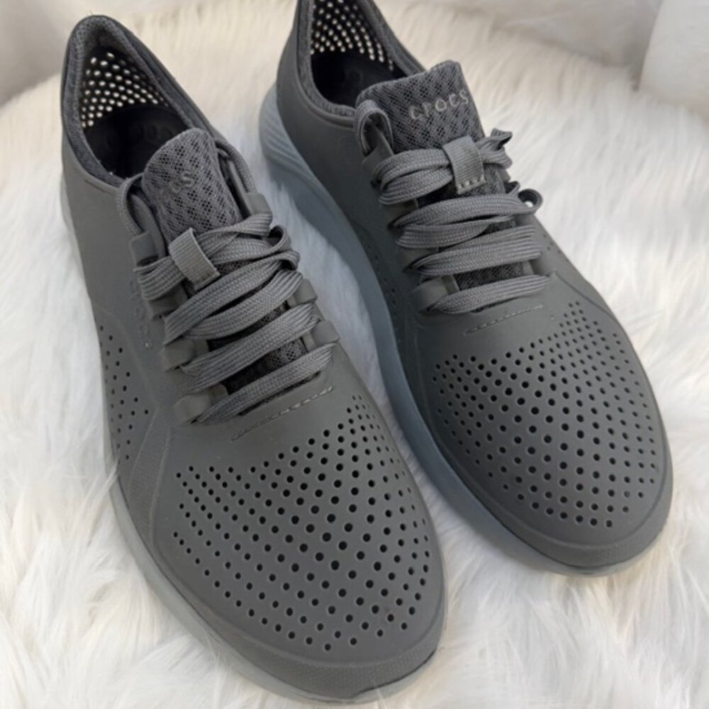 Crocs Literide Pacer 204967 Grey Men's 10 casual shoe waterproof